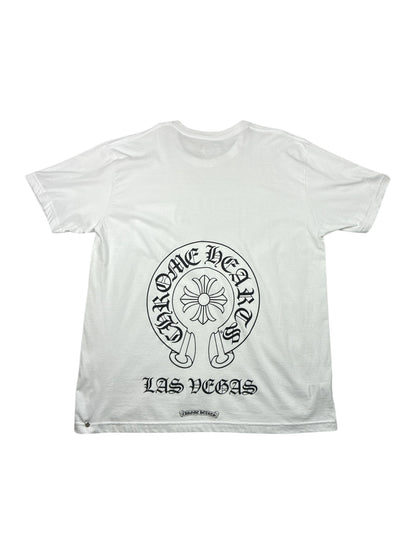 Chrome Hearts Las Vegas Horseshoe White T-Shirt