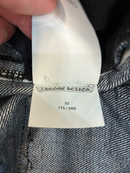 Chrome Hearts Loose Ends Denim Cross Patch Jeans