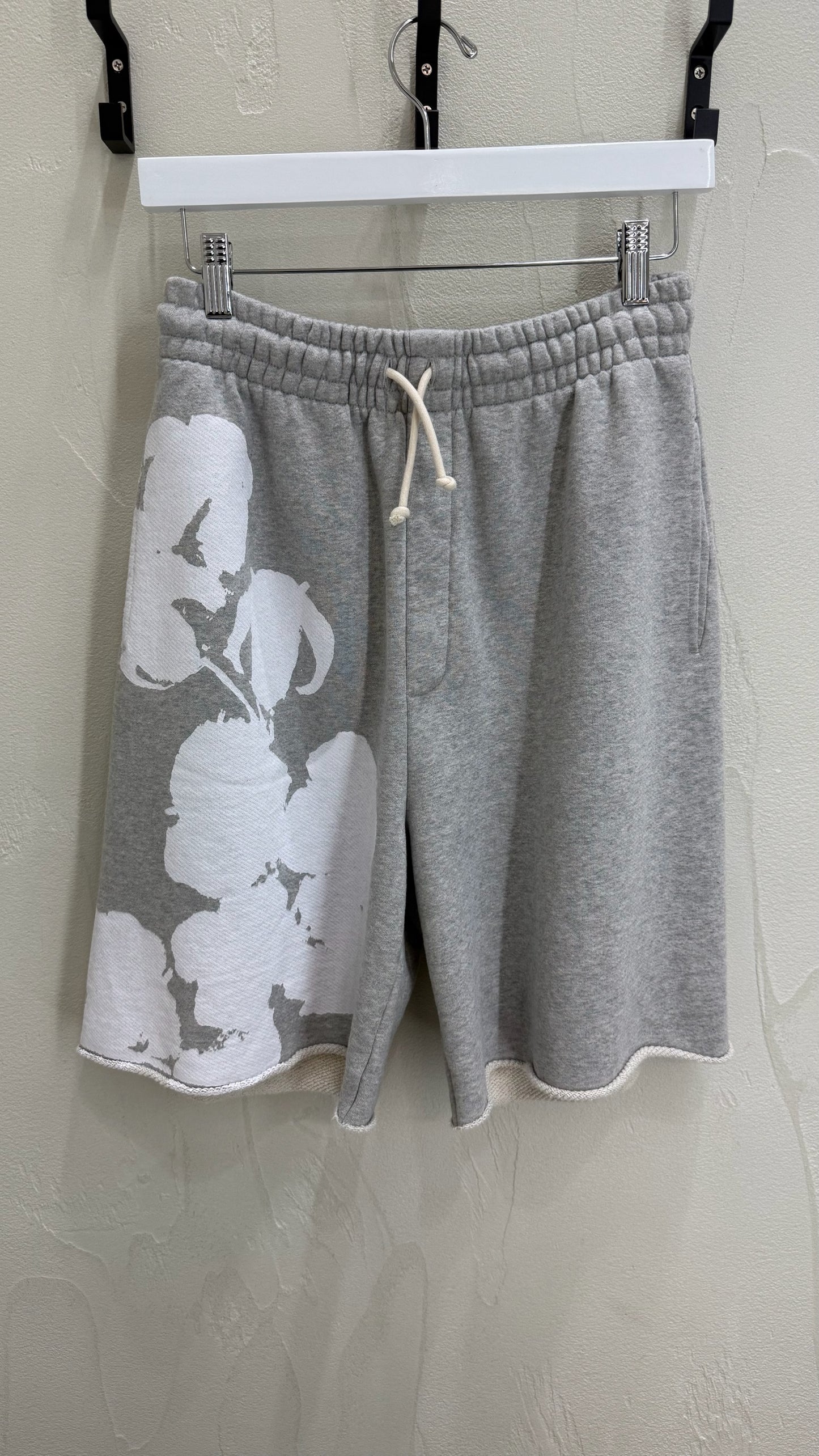 Denim Tears Big Grey Mono Cotton Shorts