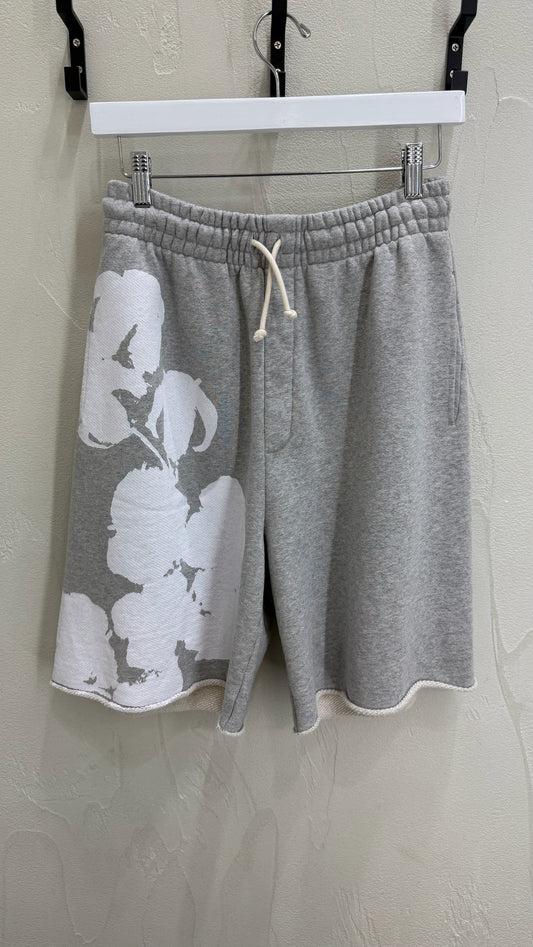Denim Tears Big Grey Mono Cotton Shorts