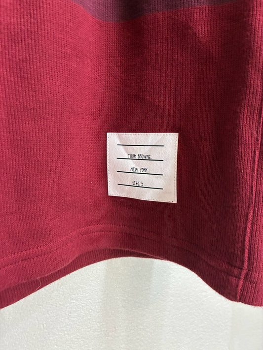 Thom Browne Classic 4-Bar Sweat Shorts Burgundy