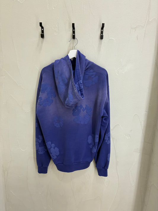 Denim Tears The Cotton Wreath Hoodie Mono Washed Blue