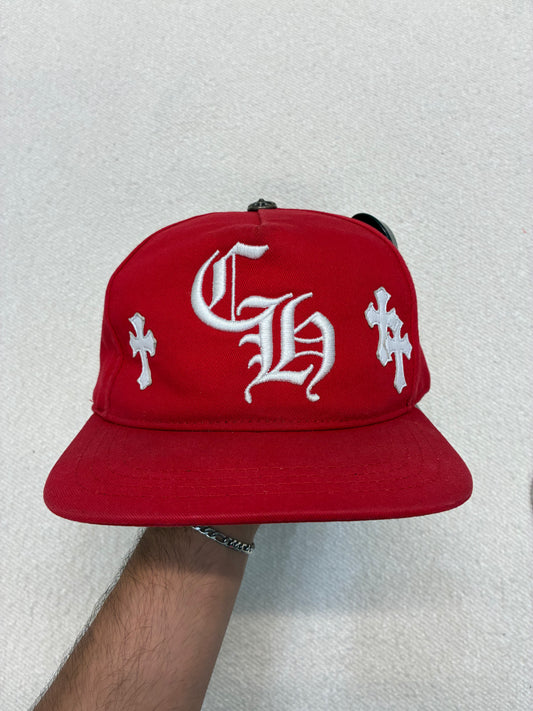 Chrome Hearts CH Cross Patch Hat Red