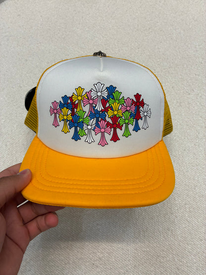 Chrome Hearts Multicolor Cross Hat Yellow