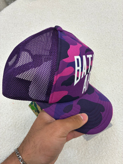 Bathing Ape Purple Camo Hat