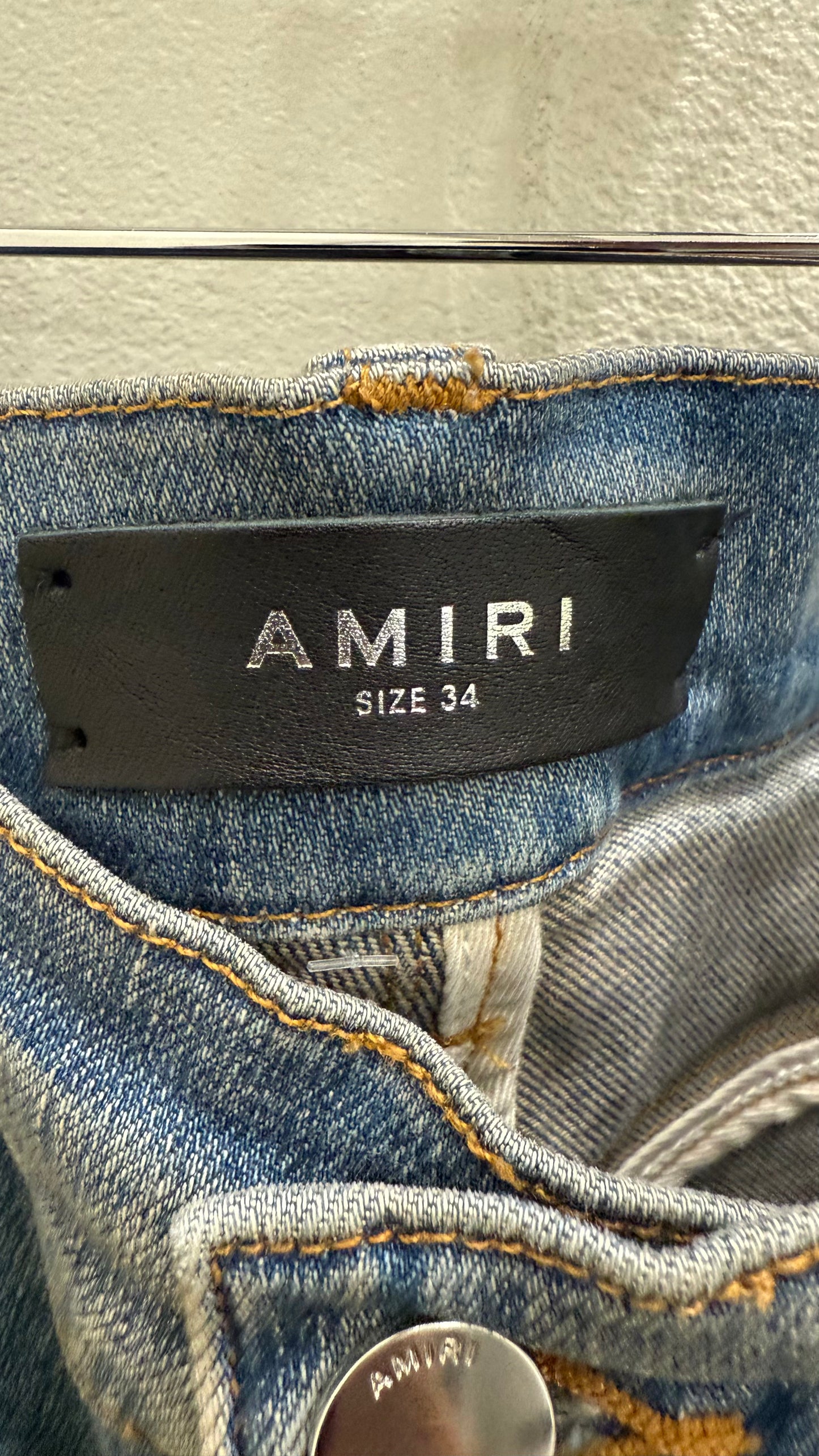 Amiri Distressed Slim Fit Jeans
