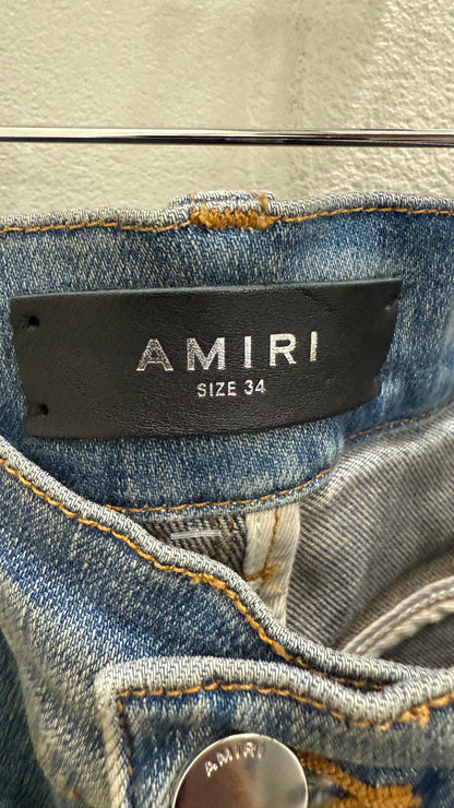 Amiri Distressed Slim Fit Jeans