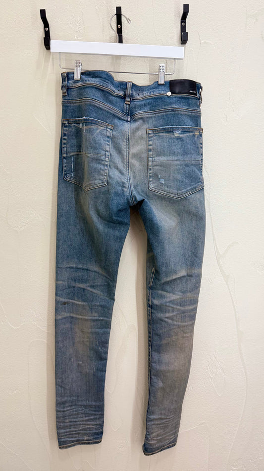 Amiri Distressed Slim Fit Jeans