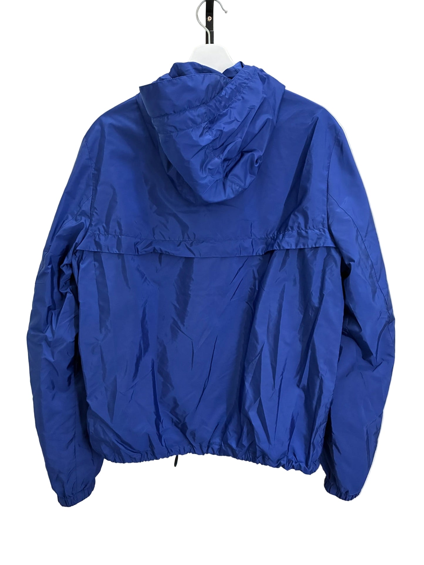 Prada Re-Nylon Logo-Print Blouson Jacket Blue