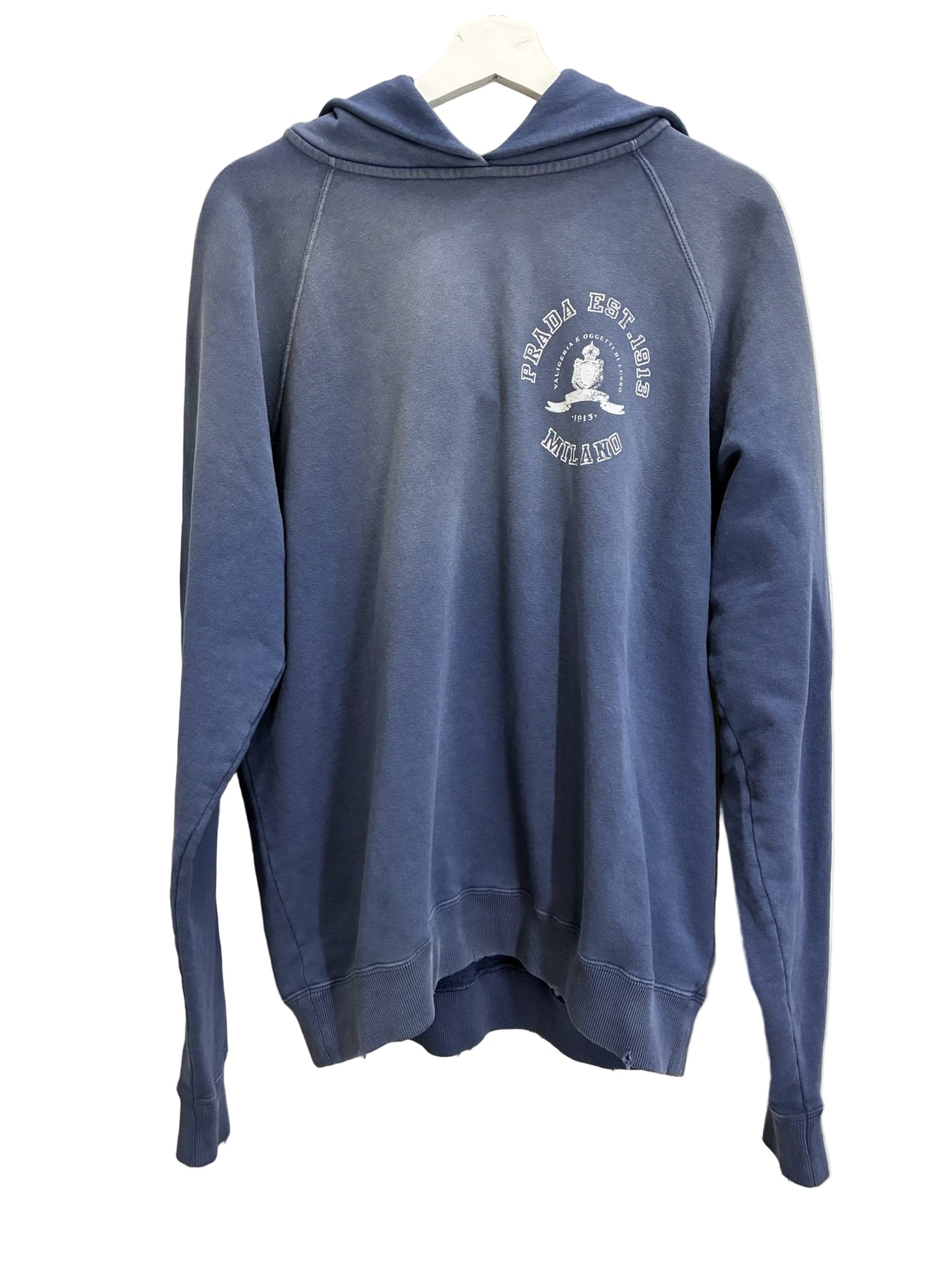 Prada Printed Cotton Fleece Hoodie