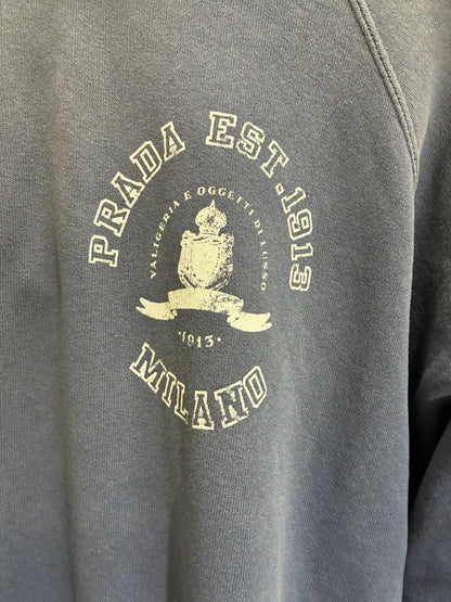 Prada Printed Cotton Fleece Hoodie