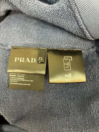 Prada Printed Cotton Fleece Hoodie