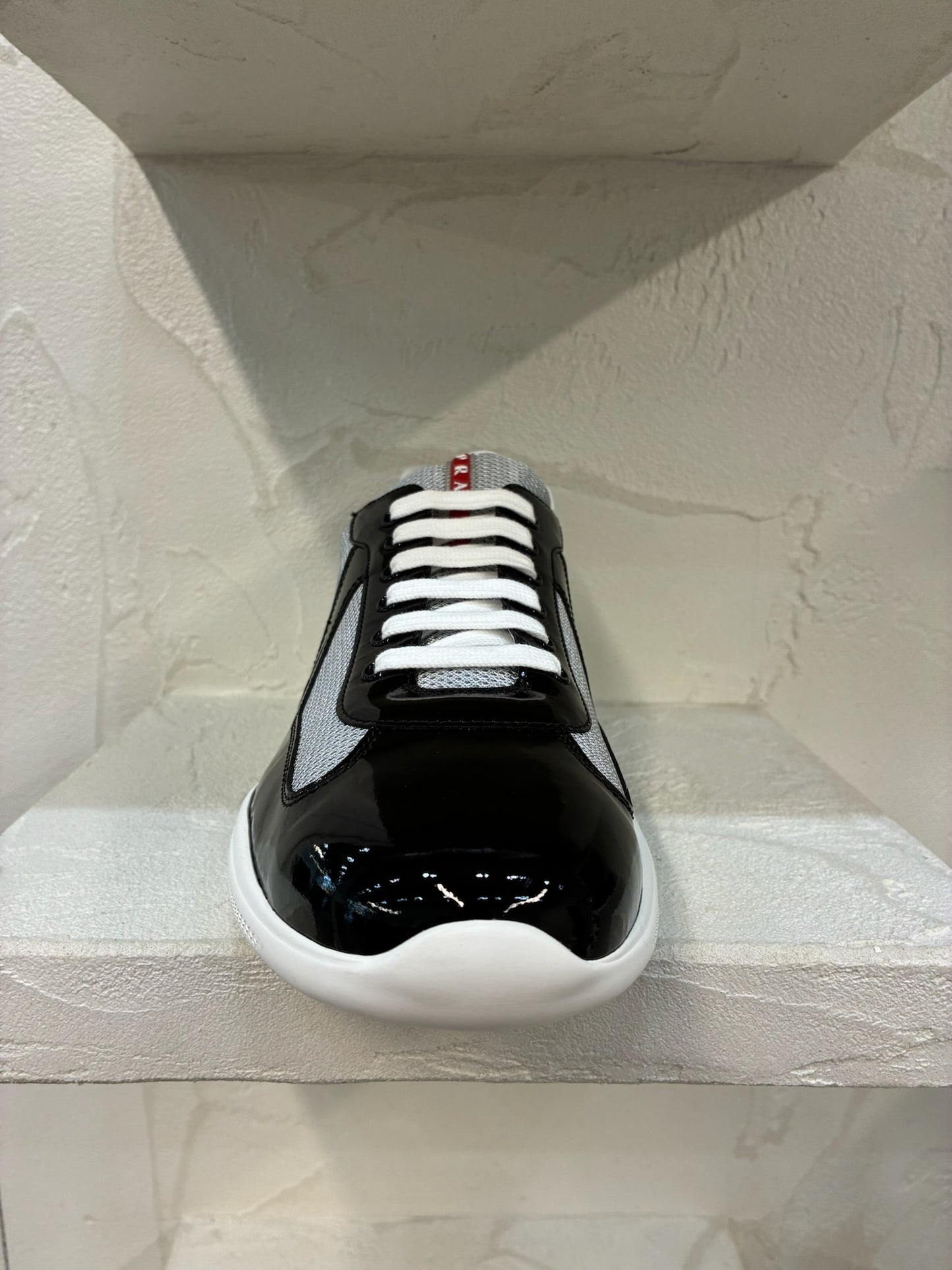 Prada America's Cup Patent Leather Black/Silver