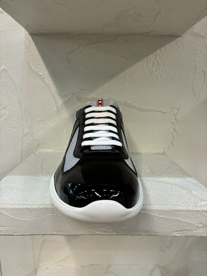 Prada America's Cup Patent Leather Black/Silver