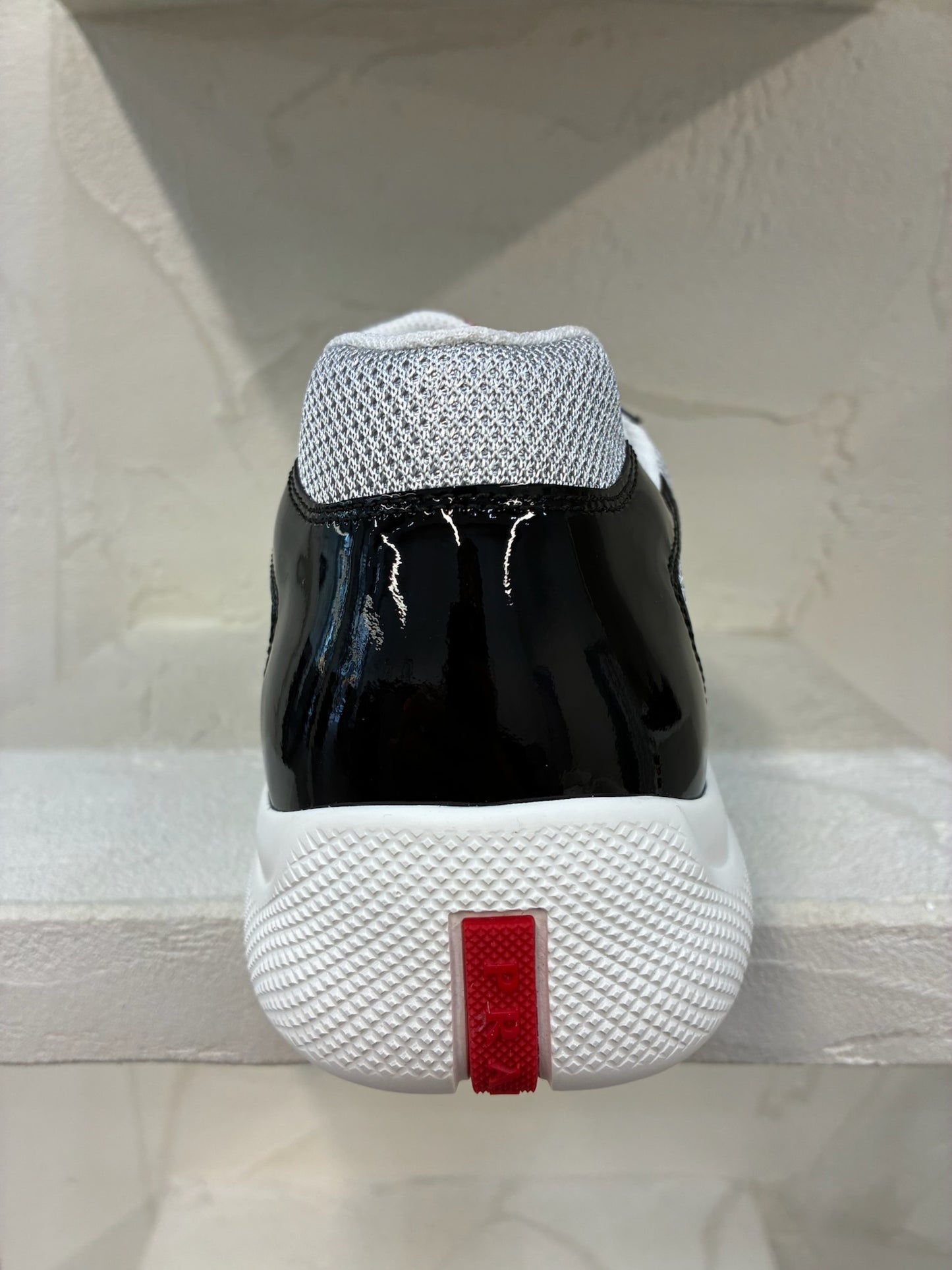 Prada America's Cup Patent Leather Black/Silver