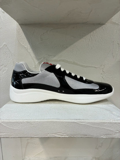 Prada America's Cup Patent Leather Black/Silver