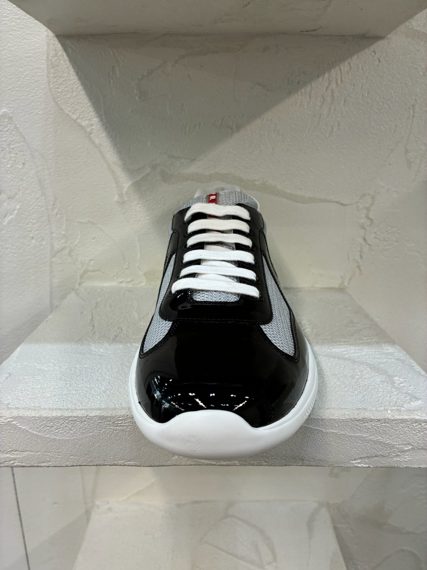 Prada America's Cup Patent Leather Black/Silver