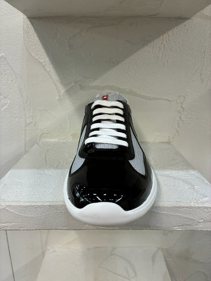 Prada America's Cup Patent Leather Black/Silver