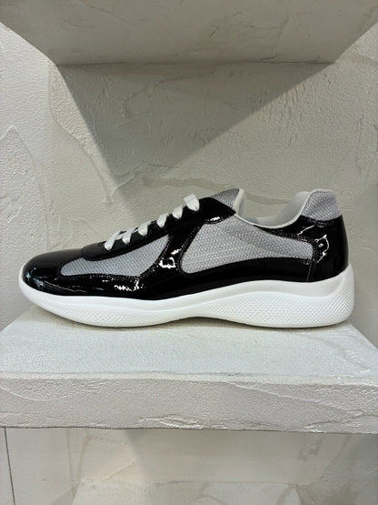 Prada America's Cup Patent Leather Black/Silver