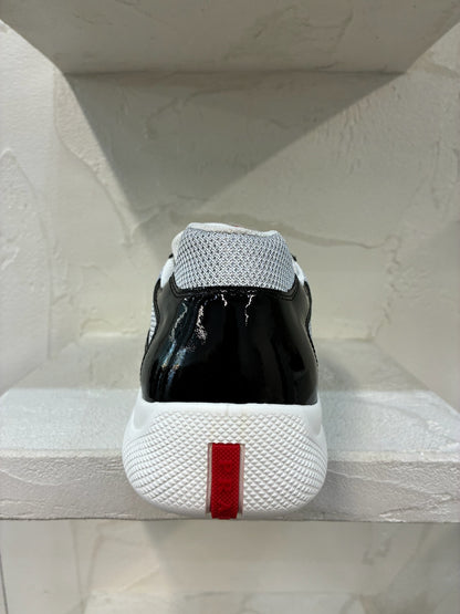 Prada America's Cup Patent Leather Black/Silver