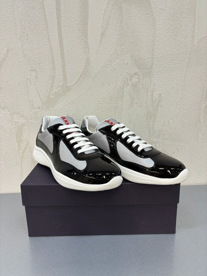 Prada America's Cup Patent Leather Black/Silver