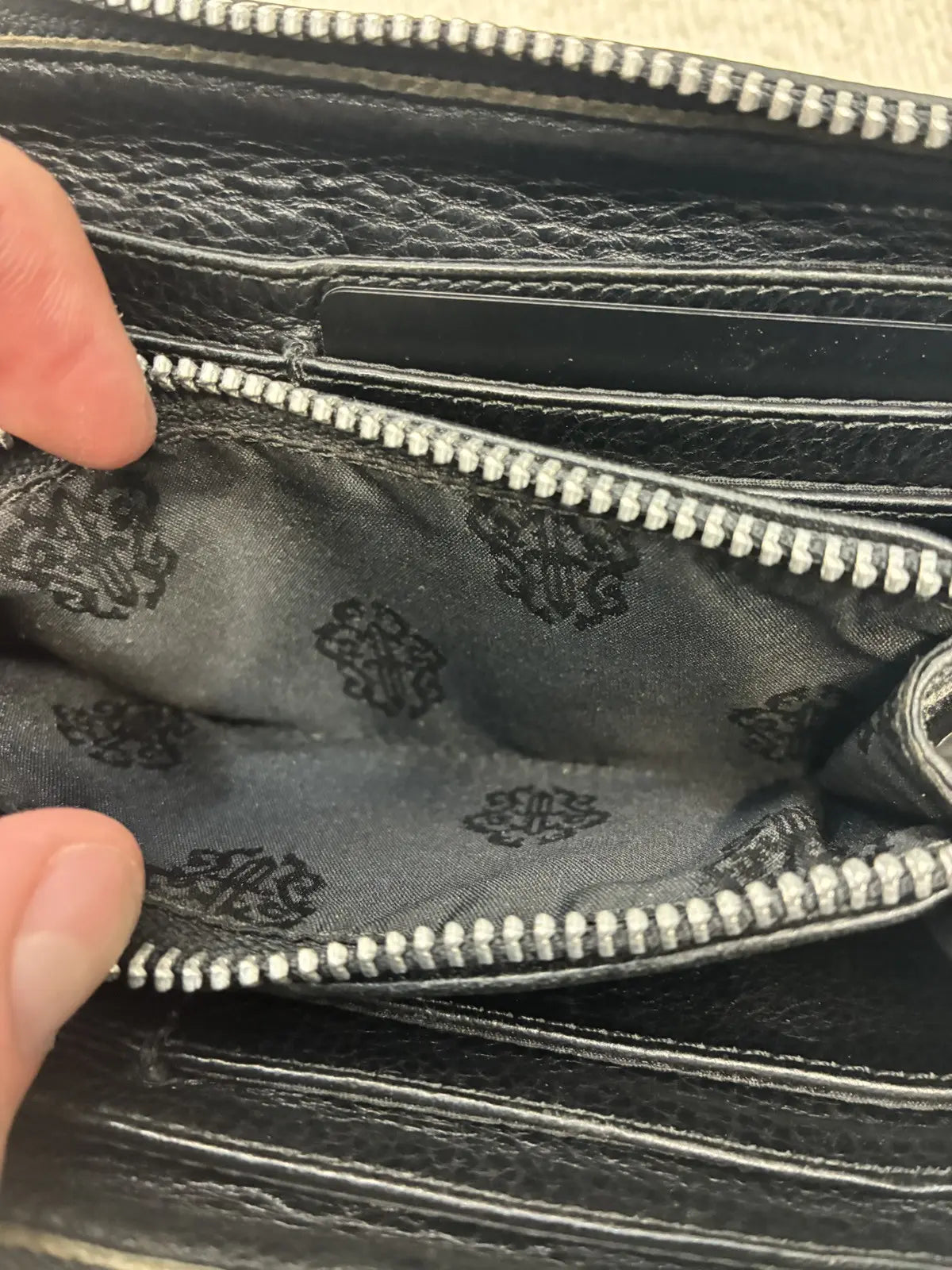 Chrome Hearts Cemetery Leather Wallet